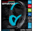 Casque AMSTRAD AMS-H888-BLUE