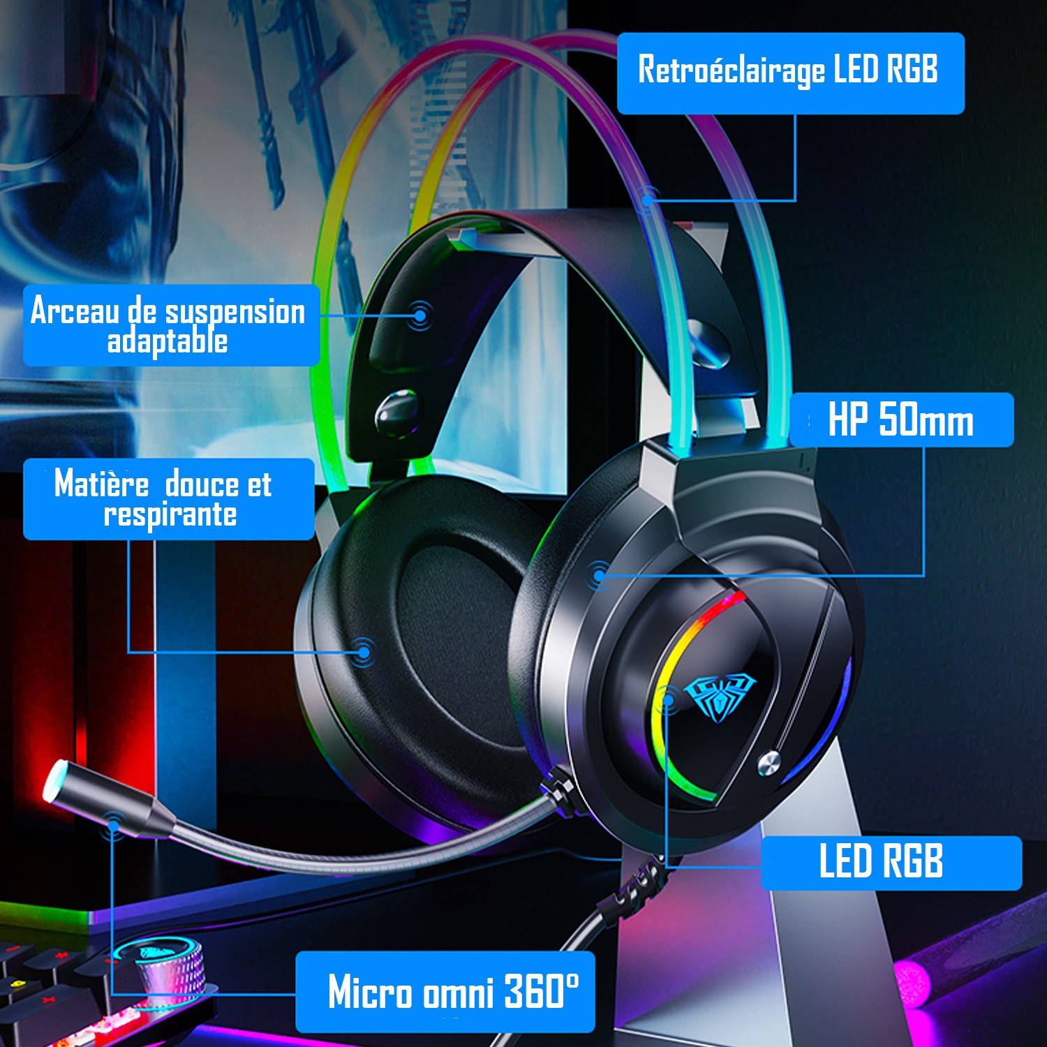 Casque Aula S501 — vue alternative