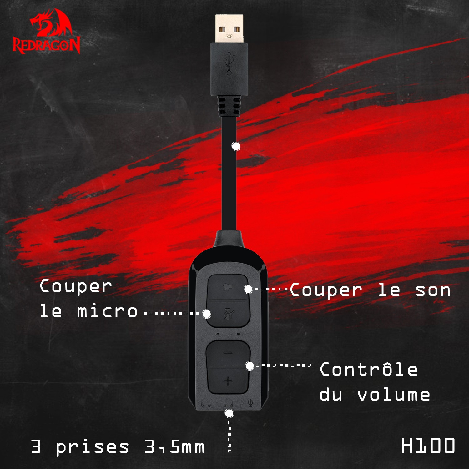 Cart son Redragon CIRCE — vue alternative