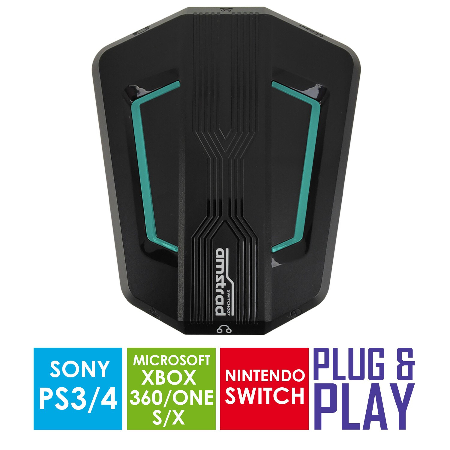 Amstrad SWITCH007 Convertisseur plug & play clavier, souris & casques pour consoles: PS3/4 - XBOX 360/ONE - SWITCH — vue alternative