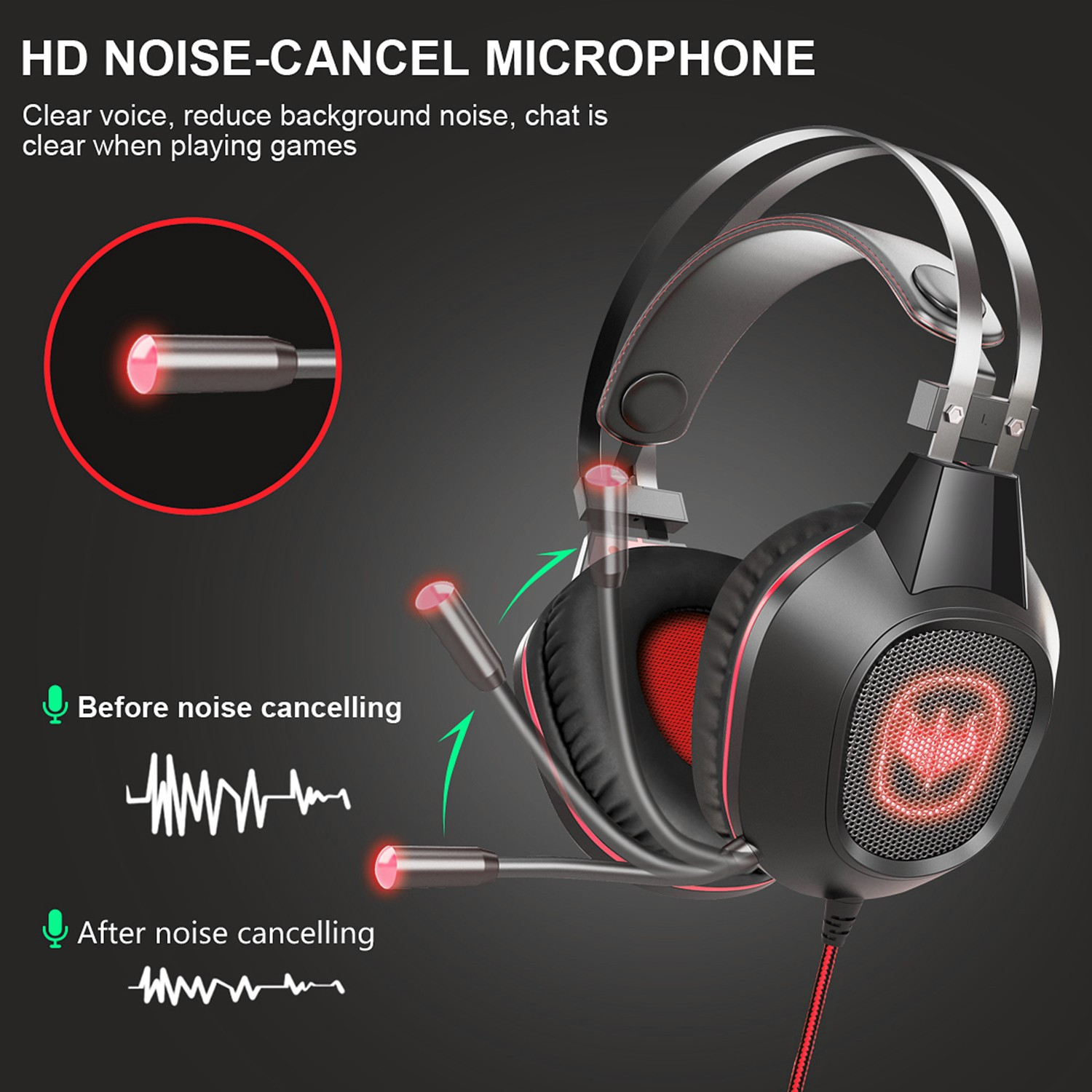 Casque OVLENG GT64-RED — vue alternative