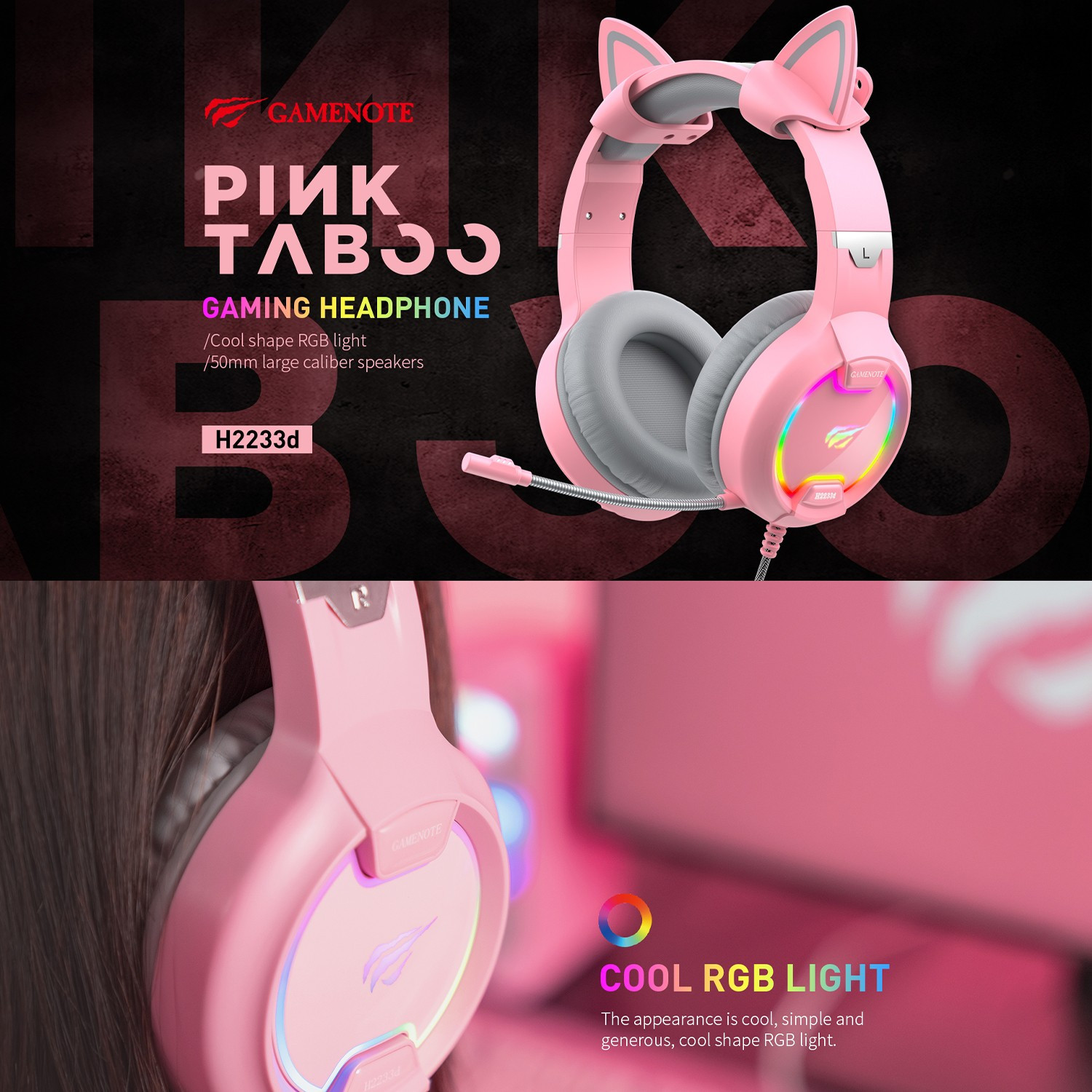 Casque GAMENOTE H2233d — vue alternative