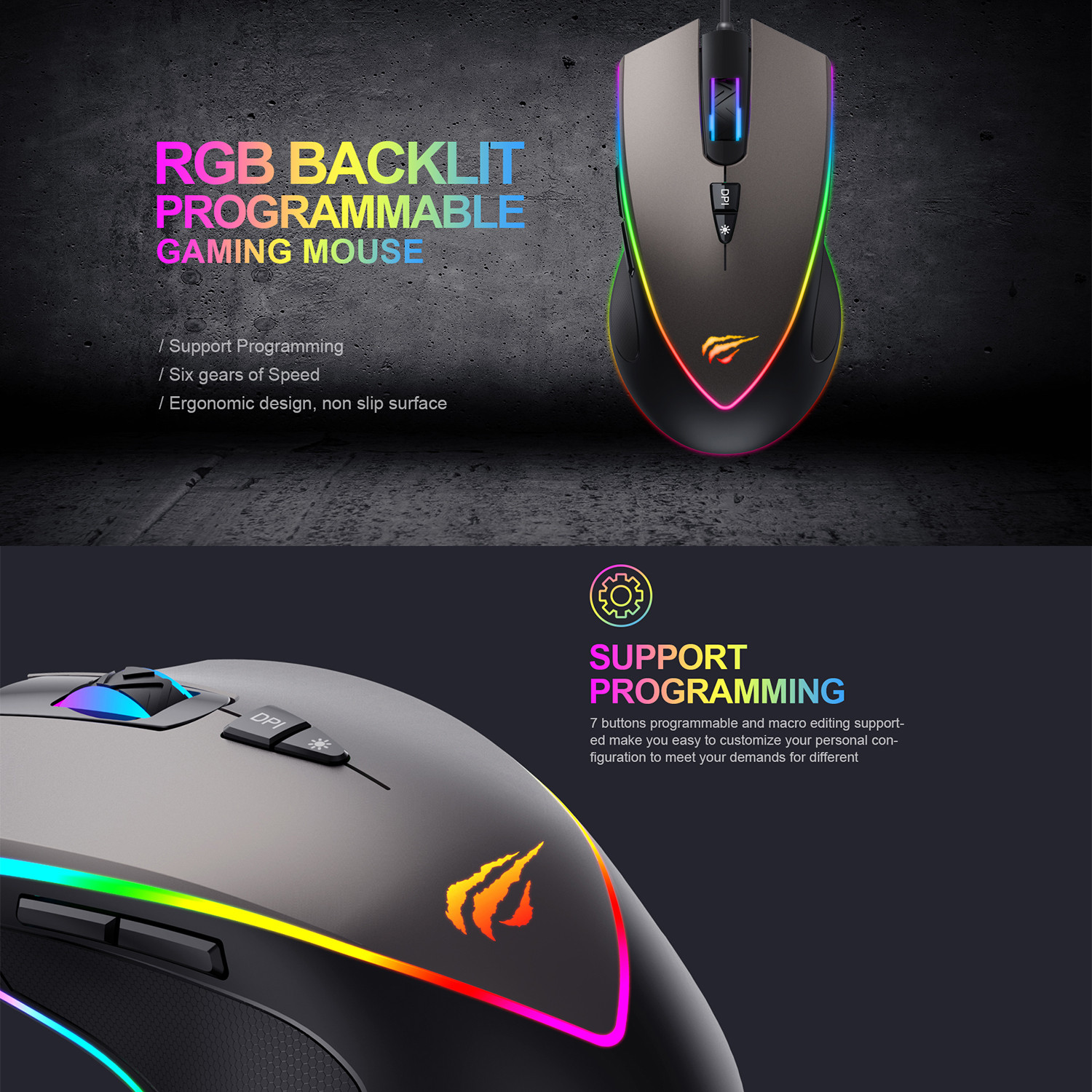 Souris GAMENOTE MS1017 — vue alternative